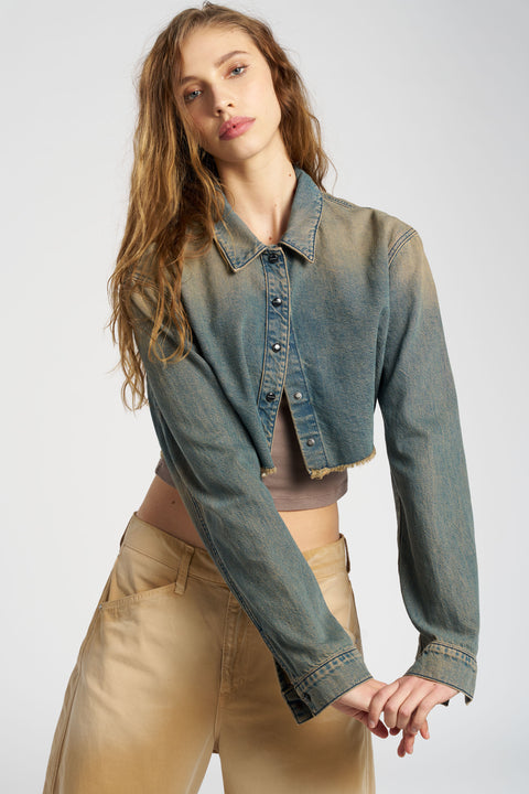 Manhattan Crop Shirt